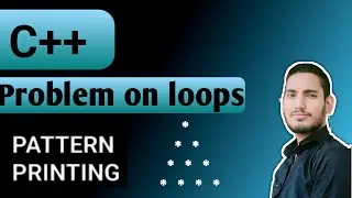 Pyramid pattern /Triangle pattern in cpp| CSwithVed