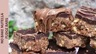 No Bake Nutella Fudge Bars | RECIPE