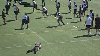Run Blocking to the Right | East LA College Football Showcase Drill