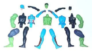 MARVEL LEGENDS ACTION FIGURES, Captain america vs Hulk smash vs Bat-man 