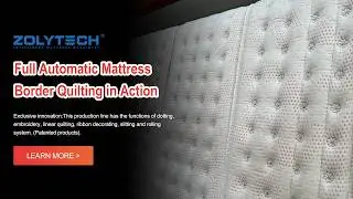Full Automatic Mattress Border Quilting Machine High Speed Production Line for Factory
