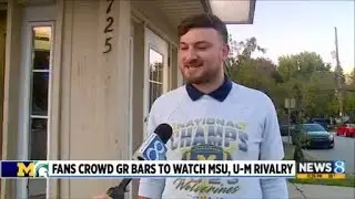 Fans crowd Grand Rapids bars to watch MSU, U-M rivalry game