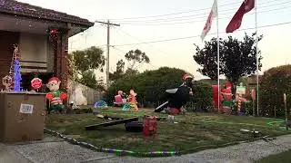 Vaxman80 Christmas Lights 2025 Setup- Lawn Lights Setup