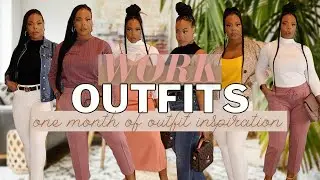 ONE MONTH OF SPRING Business Casual Outfit Ideas 2022 | Wardrobe Essentials and Try on Haul Spring