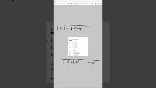 #Modulus of the complex number