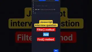 filter and find method ✅ | filter () vs find() method | javascript interview questions | React js