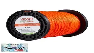 VEVOR 0.095 in 1280 ft String Trimmer Line Orange Heavy Duty Weed