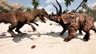 Triceratops VS All Animals - King of Bones (By Gluten Free Games) [4K 60FPS Max Settings]