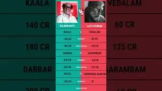 Rajini Vs Ajith Top 10 Movies Comparison #ajith #rajini