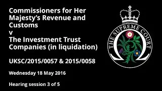 Commissioners for HM Revenue and Customs v The Investment Trust Companies (in liquidation)