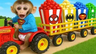 Monkey Baby YoYo: Super Monkey&rsquo;s Colorful Candy Train Adventure  | YoYo Monkey Life