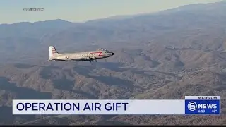 Vintage airplane used to deliver toys to children impacted by Helene