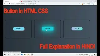 Button Design In HTML and CSS In HINDI| CODE TECH
