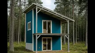 Build Your Dream: Ultimate 18x30 Single-Slope Two-Story Porch Cabin Kit