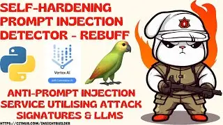Self-Hardening Prompt Injection Detector-Rebuff: Anti-Prompt Injection Service Using LLMs