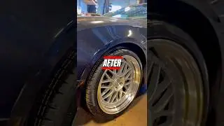 Before and after Transition on Audi S5. #aodhanwheels #pirellitires #tireboss #wheels #tireboss
