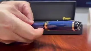 Pilot Custom Urushi Konjo (Blue) B nib fountain pen unboxing