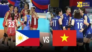 🔴VIỆT NAM vs PHILIPPINES |  Đẳng cấp ngôi sao Thanh Thúy - Kiều Trinh phô diễn sức tấn công