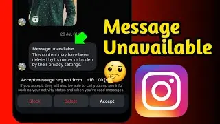 Instagram Message Unavailable Problem Fix | Message Not Available Error