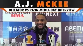 A.J. McKee - Bellator MMA vs Rizin NYE | Media Day Interview