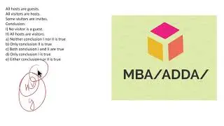 MBA CET Syllogism #CET #CMAT #SNAP #ibps