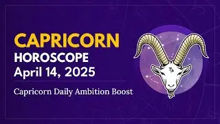 Daily CAPRICORN Horoscope (April 14, 2025) ♑️ 🌟 Capricorn Daily Ambition Boost