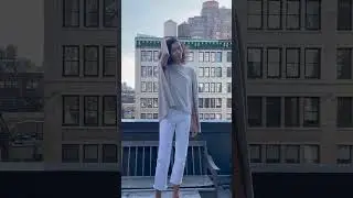 How to Style a Neutral Sweatshirt for Summer | NYC Minimalist Outfit