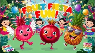 Fruit Fiesta Fun  | rhymes #rhymesforkids #kidssongs  #preschoollearning  #funforkids #fruitssongs