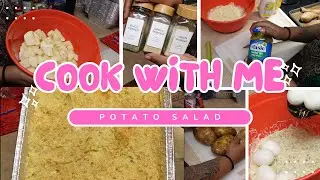 Cook With Me | Potato Salad | Mini Vlog | Thanksgiving Food Ideas | Life w/ Temeatryus