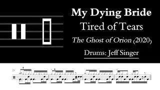 My Dying Bride - Tired of Tears: Drum Sheet Music Transcription