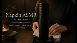Napkin ASMR for Deep Sleep | Gentle Folding & Crinkling Sounds | No Talking