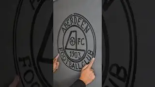 Aberdeen FC logo two hands drawing #aberdeen #aberdeenfc #scotland #scottishpremiership #thedons