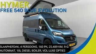 Hymer Free 540 Blue Evolution 2021 | GOED ONDERHOUDEN BUSCAMPER DIE VRIJHEID EN LUXE BIEDT