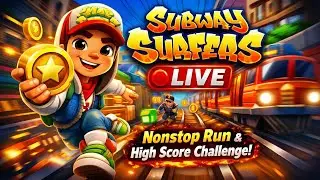 Subway Surfers 🔴Live Stream 🚆 Collecting Coins & Dodging Trains!