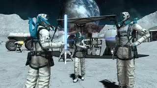 FFXIV 7.21 Cosmic Exploration (Gatherer Content) Playthrough Part 1 - Moon (+ some roullettes)