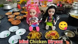 Miniature mini Kitchen Chicken Biryani 🍗 | Cute Kids Cooking in Tiny Kitchen | 