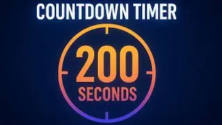 200 Seconds Countdown TIMER with ALARM (Loud Beeps)