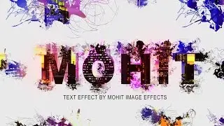 GRUNGE AND GLOW TEXT EFFECT IN PHOTOSHOP