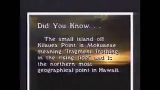 KVIC TV - Kauai History & Trivia Segments (1991)