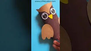 Toilet Paper Roll to Cute owl | TP Roll Craft #kidscraft