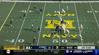 Notre Dame OL/Offense vs Navy Defense (2024)