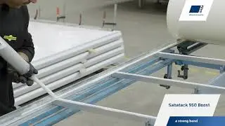 Bonding GRP roof and aluminum frame with Sabatack 950