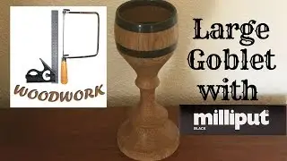 Woodturning | large goblet with milliput