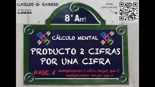 CÁLCULO MENTAL FASE5 Producto 2 cifras por 1 cifra ABN (Material para el aula)