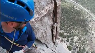 Climbing Unaweep Canyon, Colorado. Multi pitch, Trad.