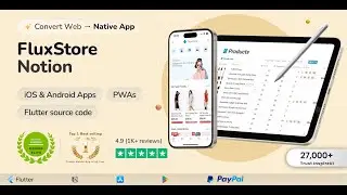 FluxStore Notion app ⚡️ Build Native Ecommerce Apps with Notion (Flutter E-Commerce App)