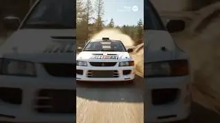 三菱ランサーエボリューションラリーカーみたいな車に乗って走ってみた💦