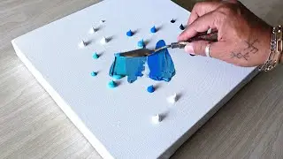 Monochromatic Painting / Easy Acrylic Painting Technique 