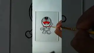 Doraemon glass painting #doremon #penting #shorts