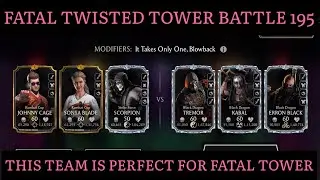 FATAL TWISTED TOWER BATTLE 195!! THIS IS THE PERFECT TEAM!!
